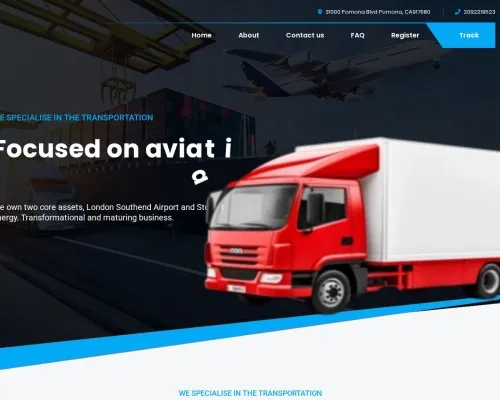 Screenshot of Scam Courier Uslogisticsservices.site