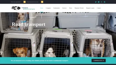 A screenshot of Uspsdeliverys.com