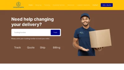A screenshot of Uspsexpressshipping.com