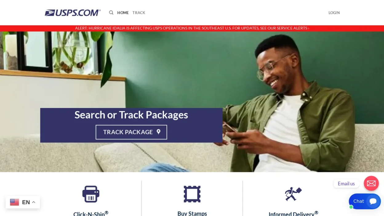 A screenshot of Uspspriorityservices.com
