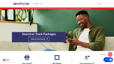 A screenshot of Uspspriorityservices.com