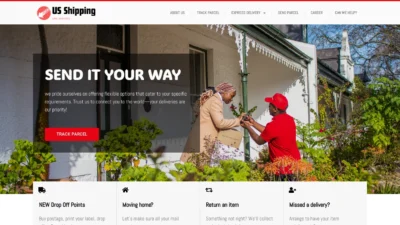 A screenshot of Usshippingline.com