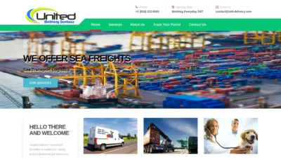 A screenshot of Utd-delivery.com