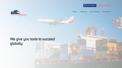 A screenshot of Vincotexpress.com