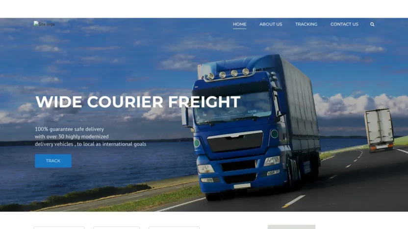 A screenshot of Widecouriers.com