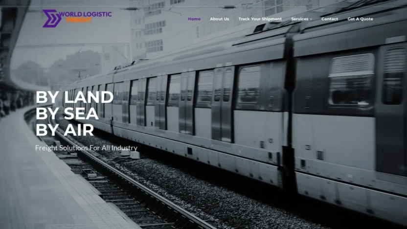A screenshot of Worldlogisticfreight.com