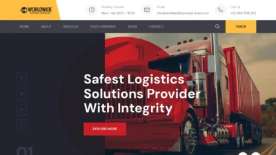 A screenshot of Worldwidexpresservices.com