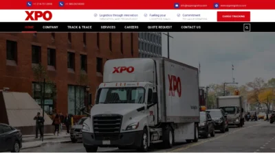 A screenshot of Xppologistics.com
