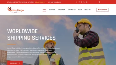 A screenshot of Xpresscargologisticsltd.com