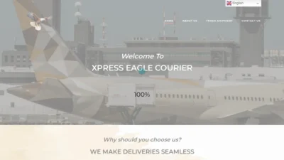 A screenshot of Xpresseaglecourier.com