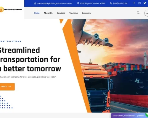 Screenshot of Scam Courier Bxglobalogisticsmovers.com
