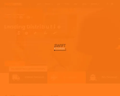 Screenshot of Scam Courier Swiftcouriershipping.com