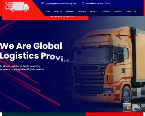 Screenshot of Scam Courier Bricodeliveryservices.com
