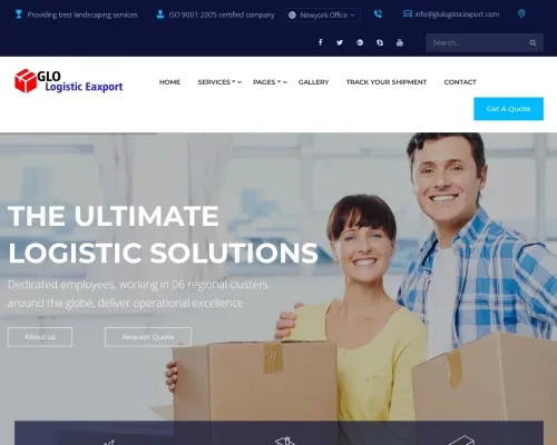 Screenshot of Scam Courier Fastlogistic-service.com