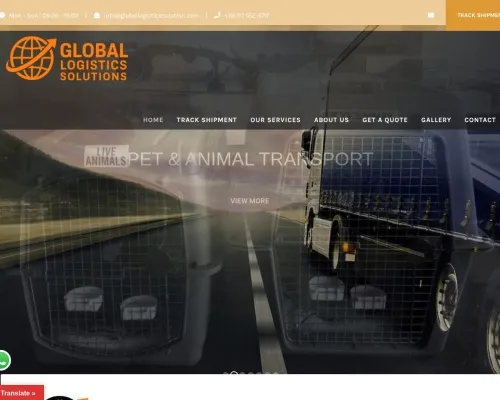 Screenshot of Scam Courier Globallogisticssolution.com