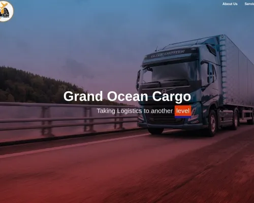 Screenshot of Scam Courier Grandoceancargoltd.com