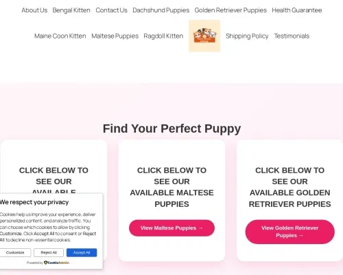 Screenshot of Scam Courier Precioushomeforpawskennels.shop