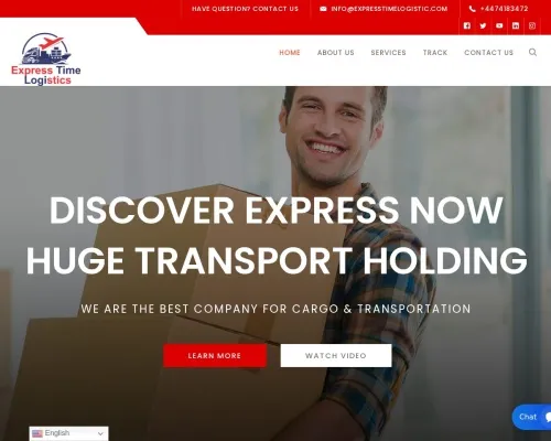 Screenshot of Scam Courier Expresstimelogistic.com