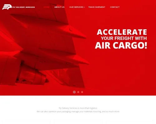 Screenshot of Scam Courier Flydeliveryservices.com