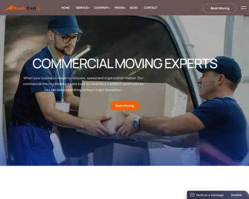 Screenshot of Scam Courier Nextgenexpresslogistics.com