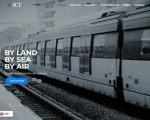 Screenshot of Scam Courier Securecargotransport.com