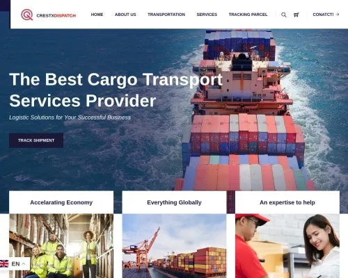 Screenshot of Scam Courier Zenithlogisticexpress.com