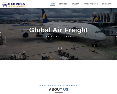 Screenshot of Scam Courier Expresspickuplogistics.com