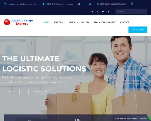 Screenshot of Scam Courier Logisticcargoexpress.com