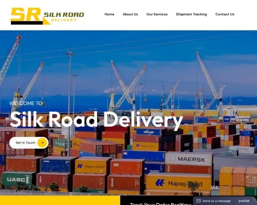 Screenshot of Scam Courier Silkroaddelivery.com