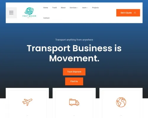 Screenshot of Scam Courier Fastmoverslogisticsexpress.com