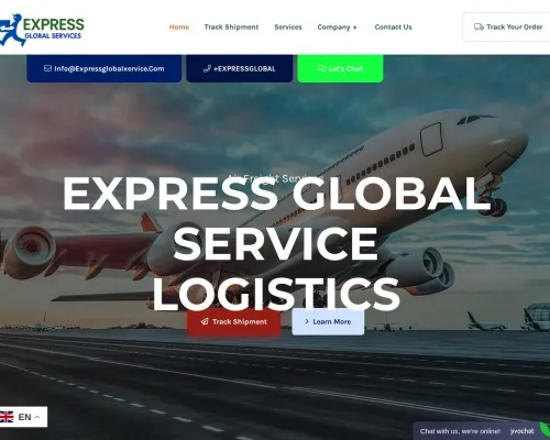 Screenshot of Scam Courier Expressglobalxervice.com