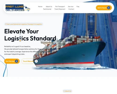 Screenshot of Scam Courier Fastluxedeliveries.com