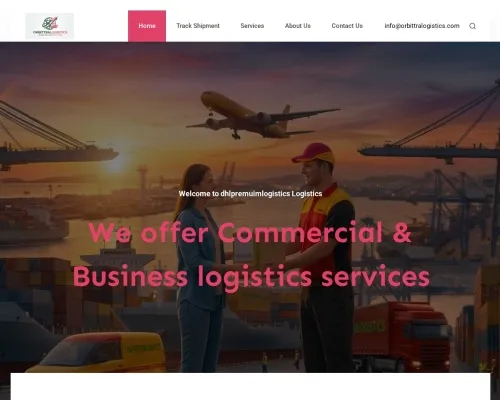 Screenshot of Scam Courier Orbittralogistics.com