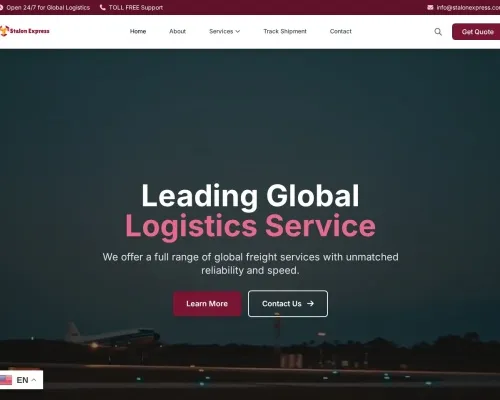 Screenshot of Scam Courier Stalonexpress.com