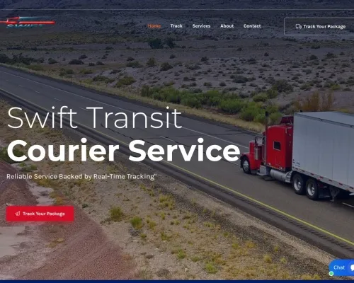 Screenshot of Scam Courier Swifttransportgloballogistics.ltd