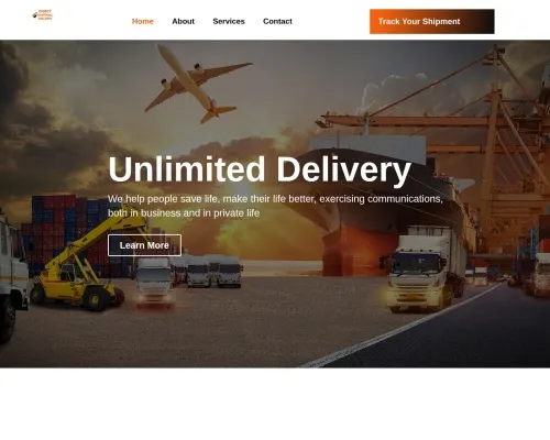 Screenshot of Scam Courier Directshippingdelivery.com