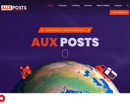 Screenshot of Scam Courier Auzposts.com