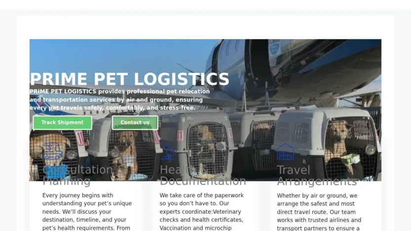 Review primepetlogistics.com