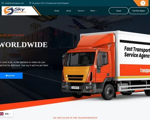 Screenshot of Scam Courier Skylacelogistics.com